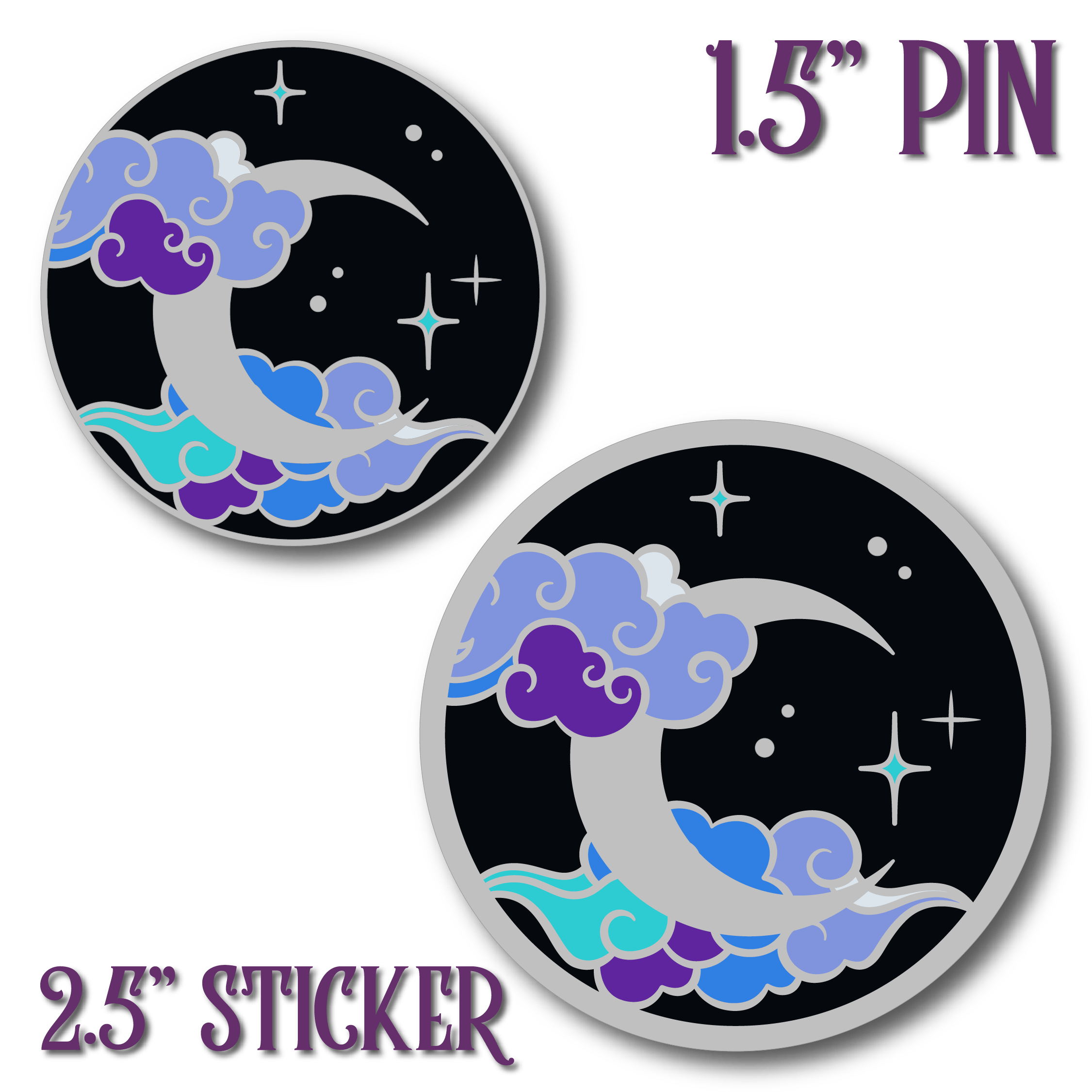 Nightmare 1.5" Pin & 2.5" Sticker