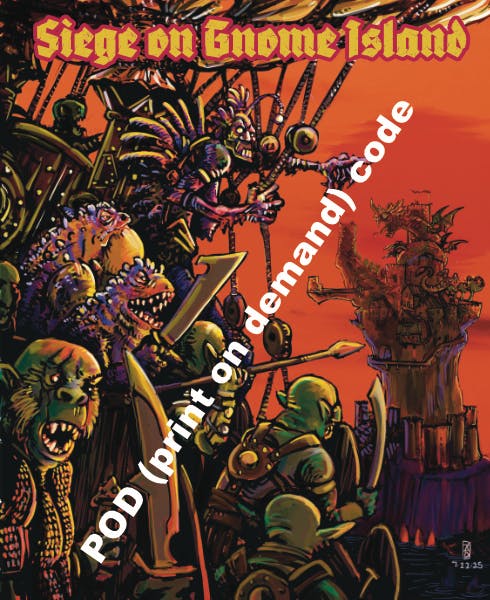 Siege on Gnome Island for Dungeon Dwelling Creatures/DCC PDF and POD (print on demand) code