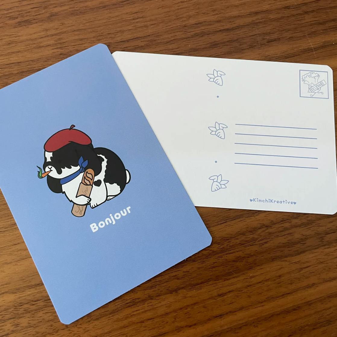 Bonjour! Postcard
