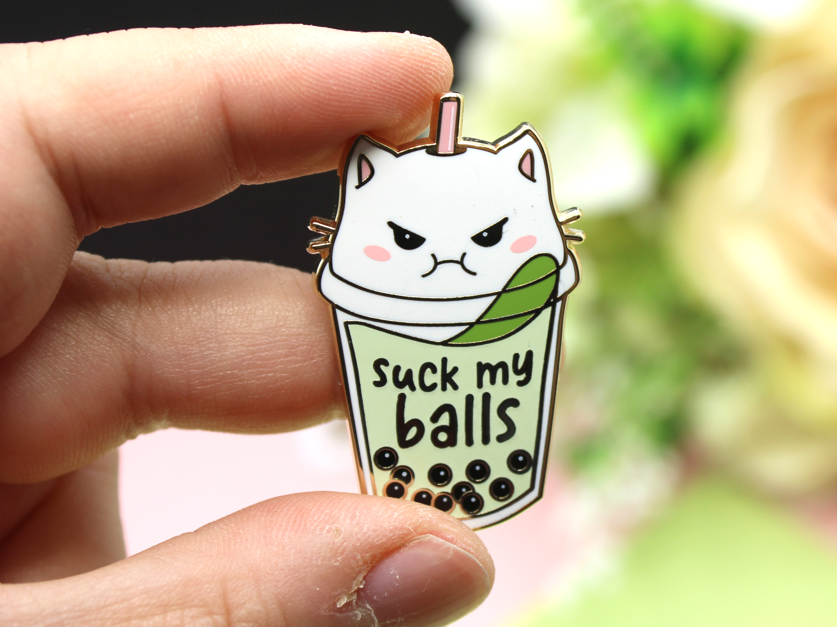 A Grade Pin: Suck my b*lls