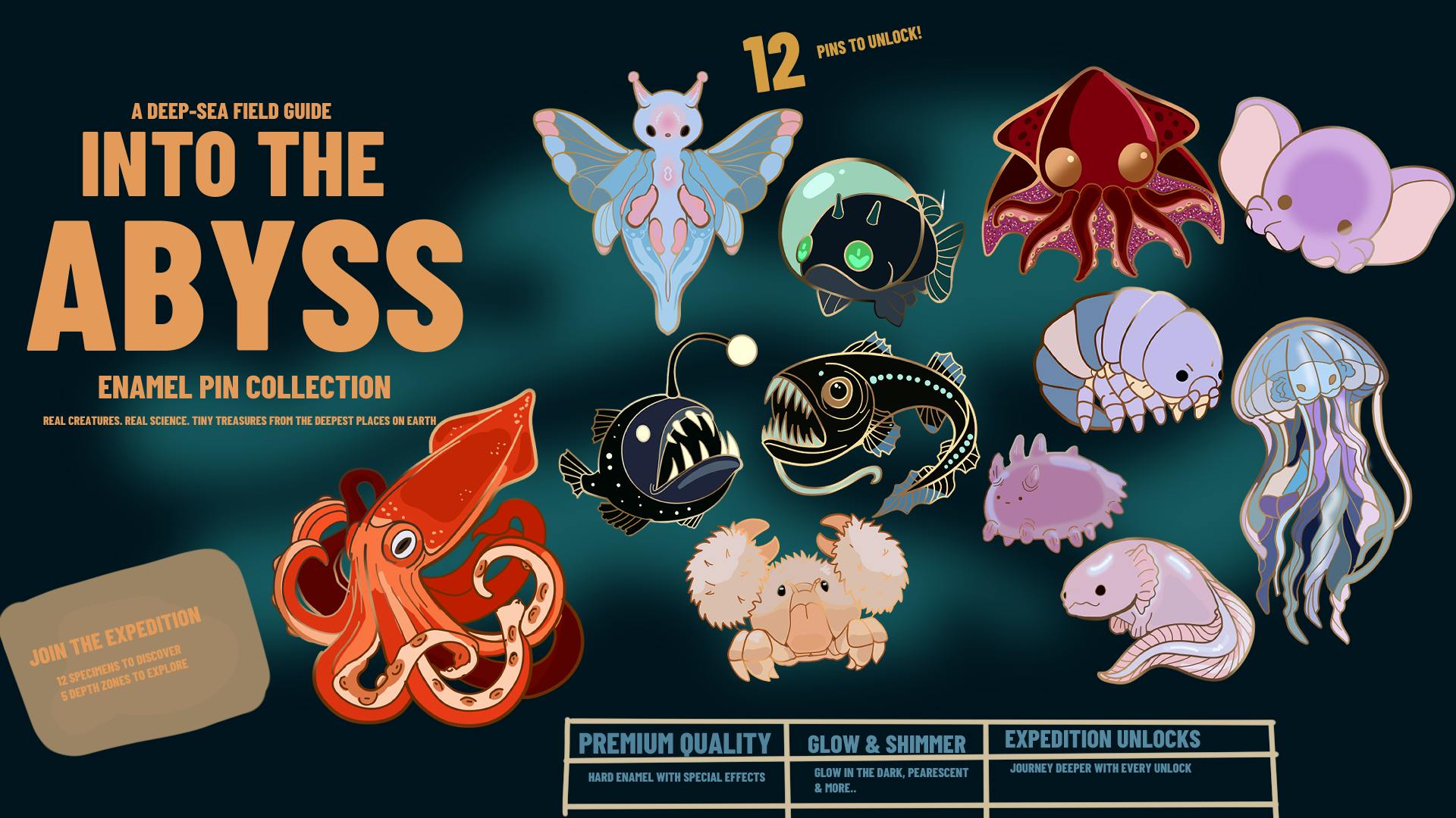 Into the Abyss-Enamel pin collection