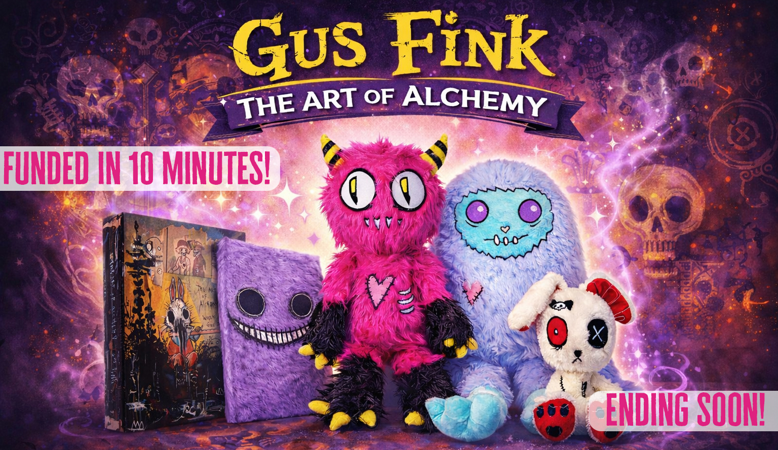 Gus Fink: Artbook & Designer Plushie Campaign