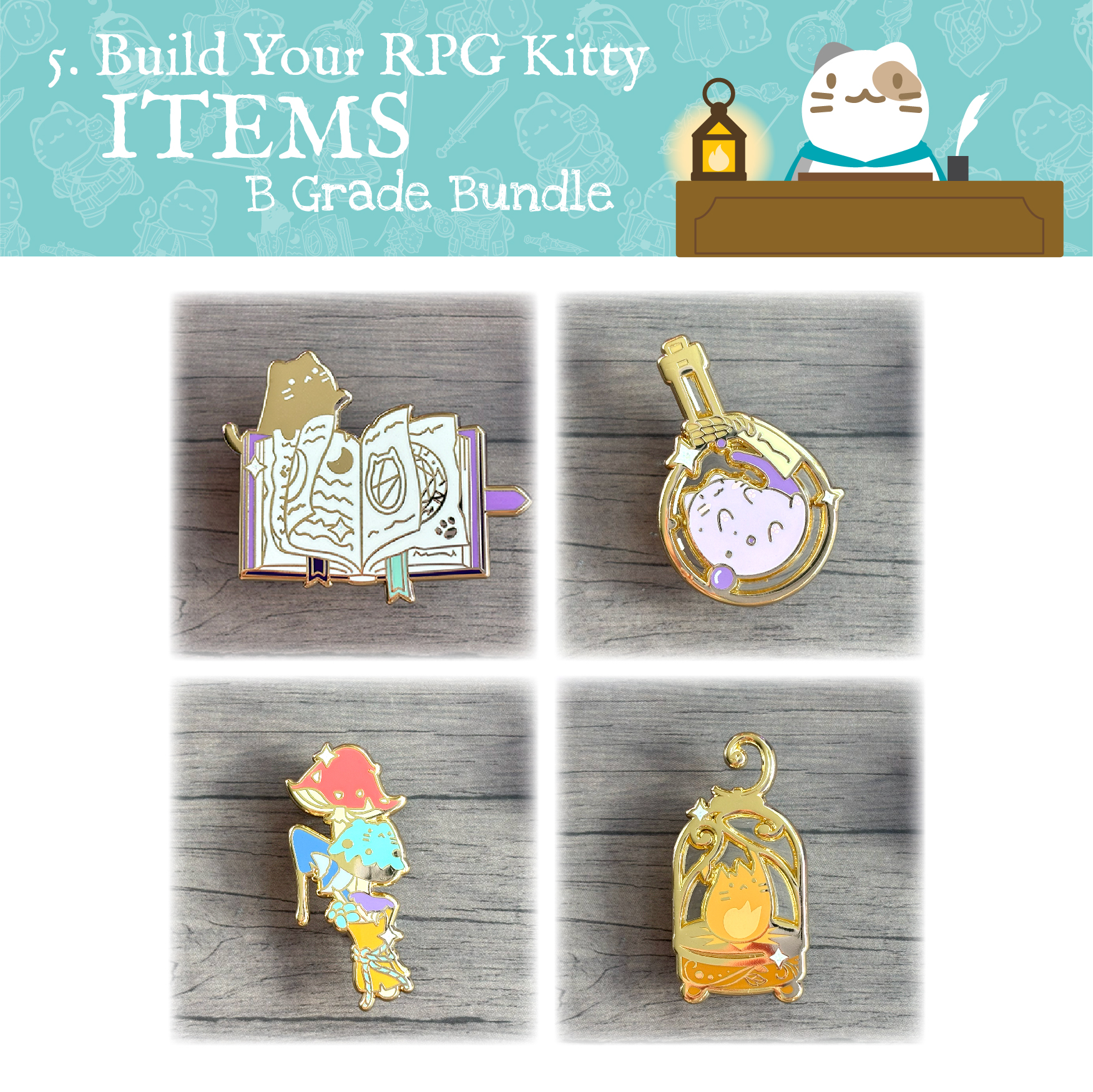 RPG Items B Grade Pin Bundle