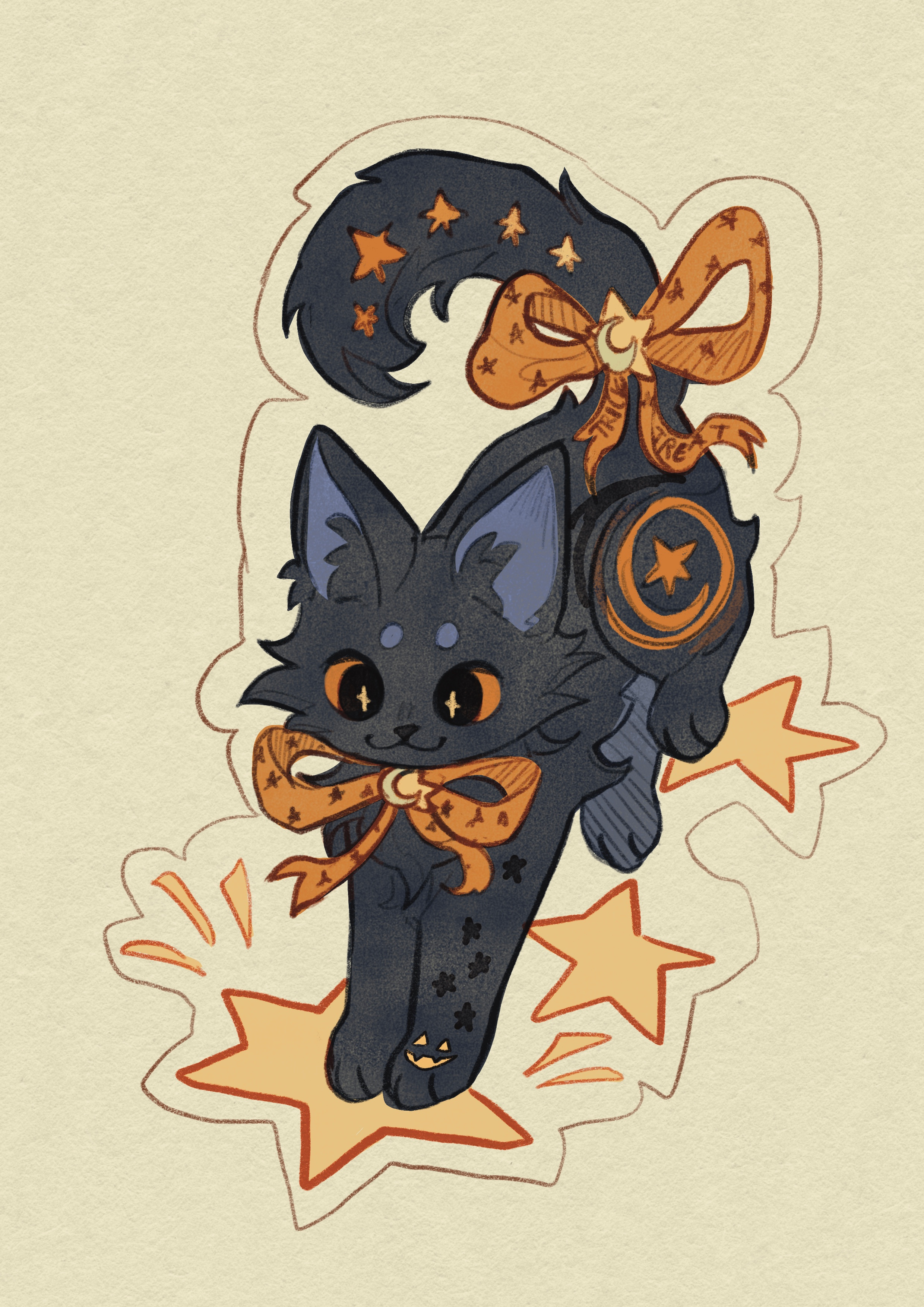 Midnight the Halloween sticker 3