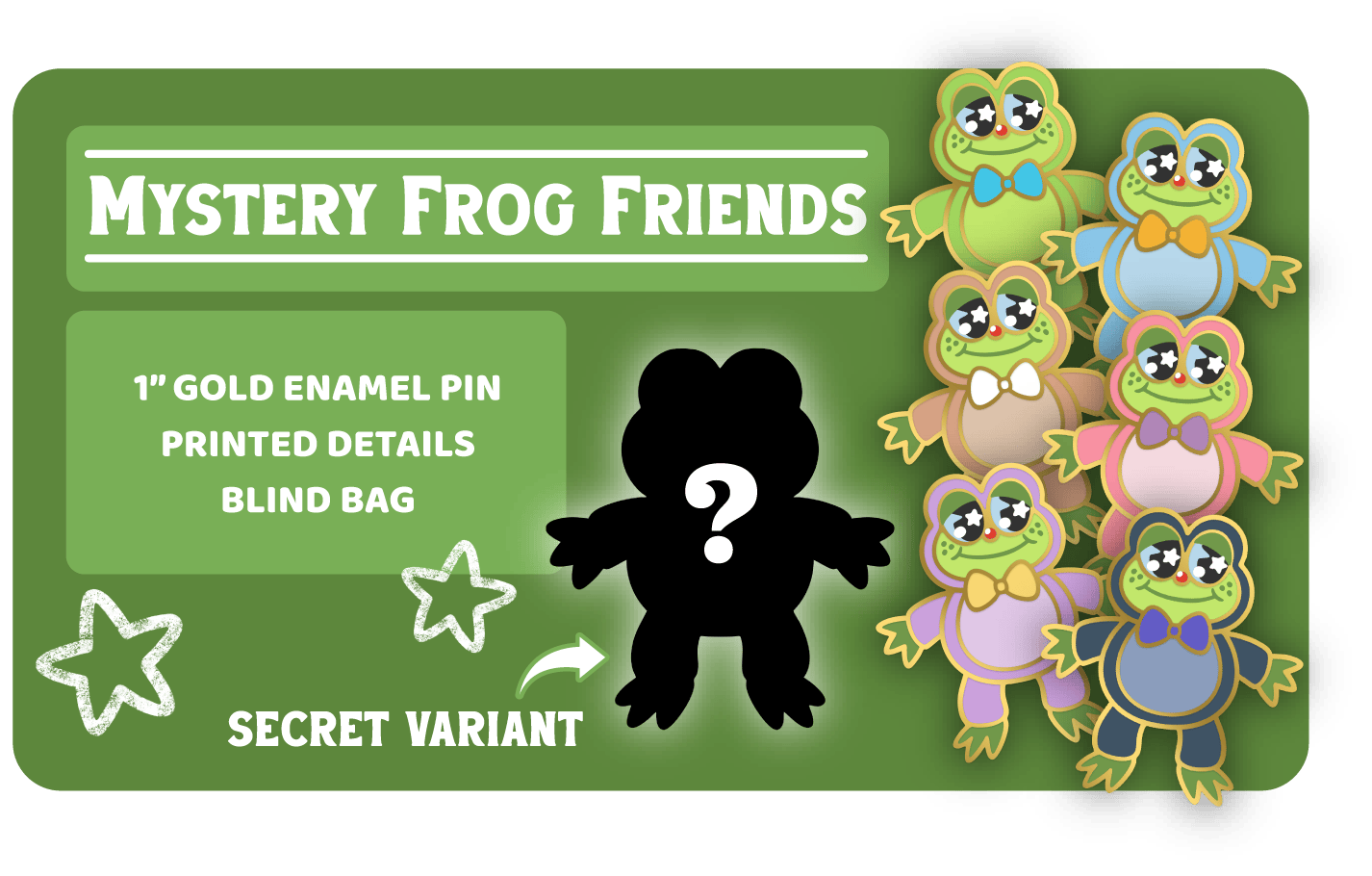 Mystery Frog Friend Pin