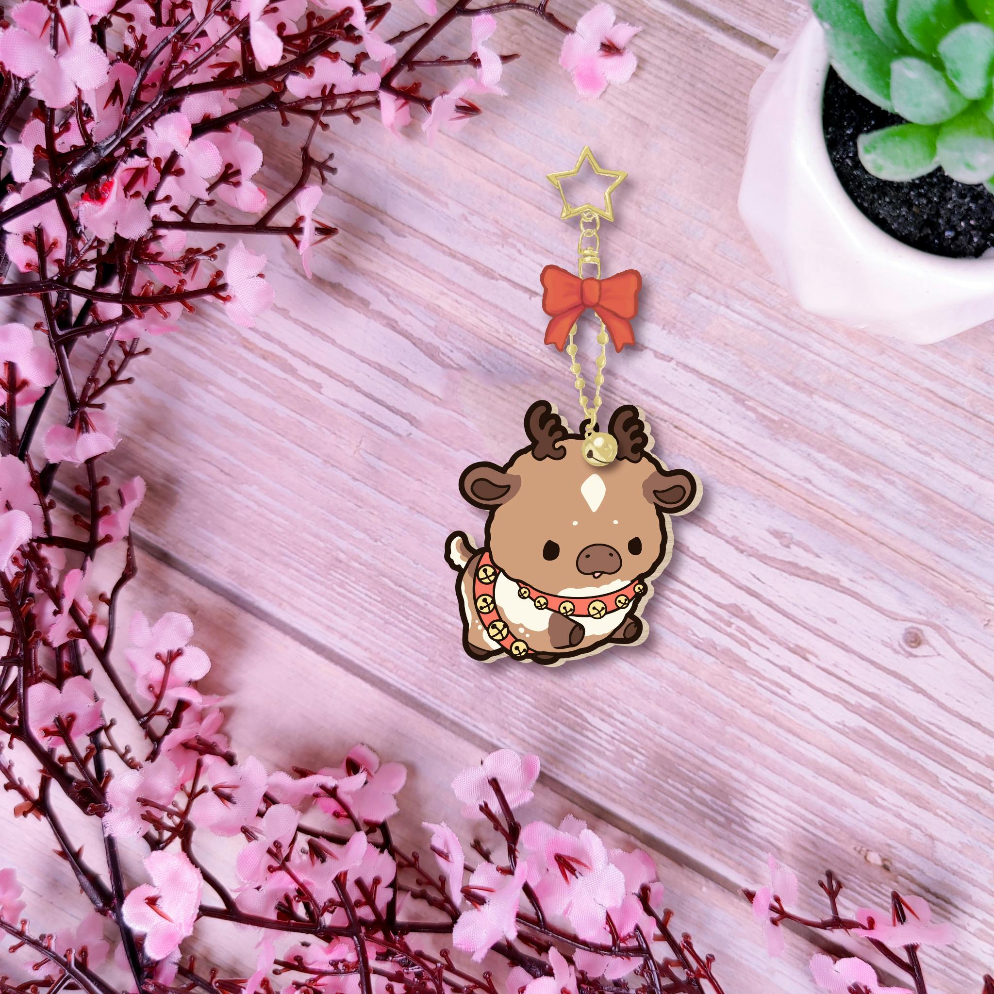 Comet Wooden Charm