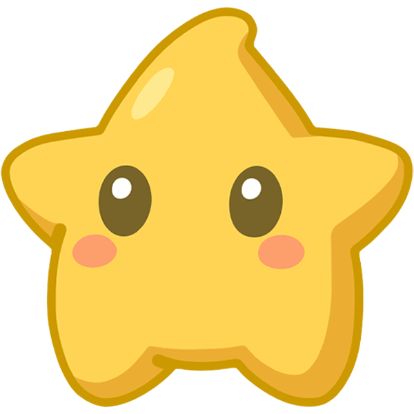 Chubby Star 3 inch Sticker