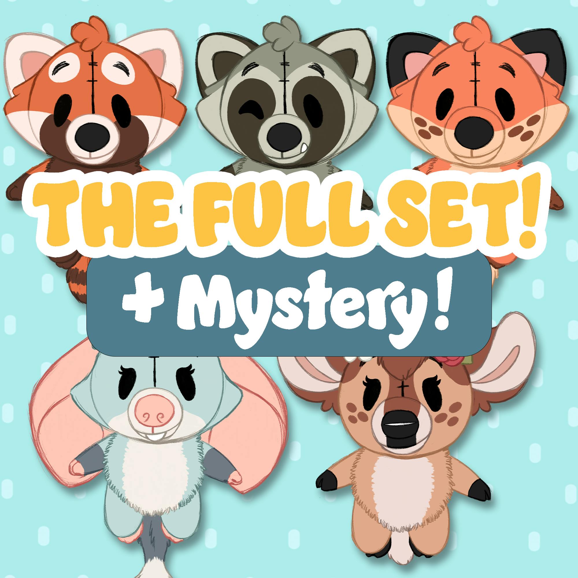 THE FULL SET! +Mystery Plush