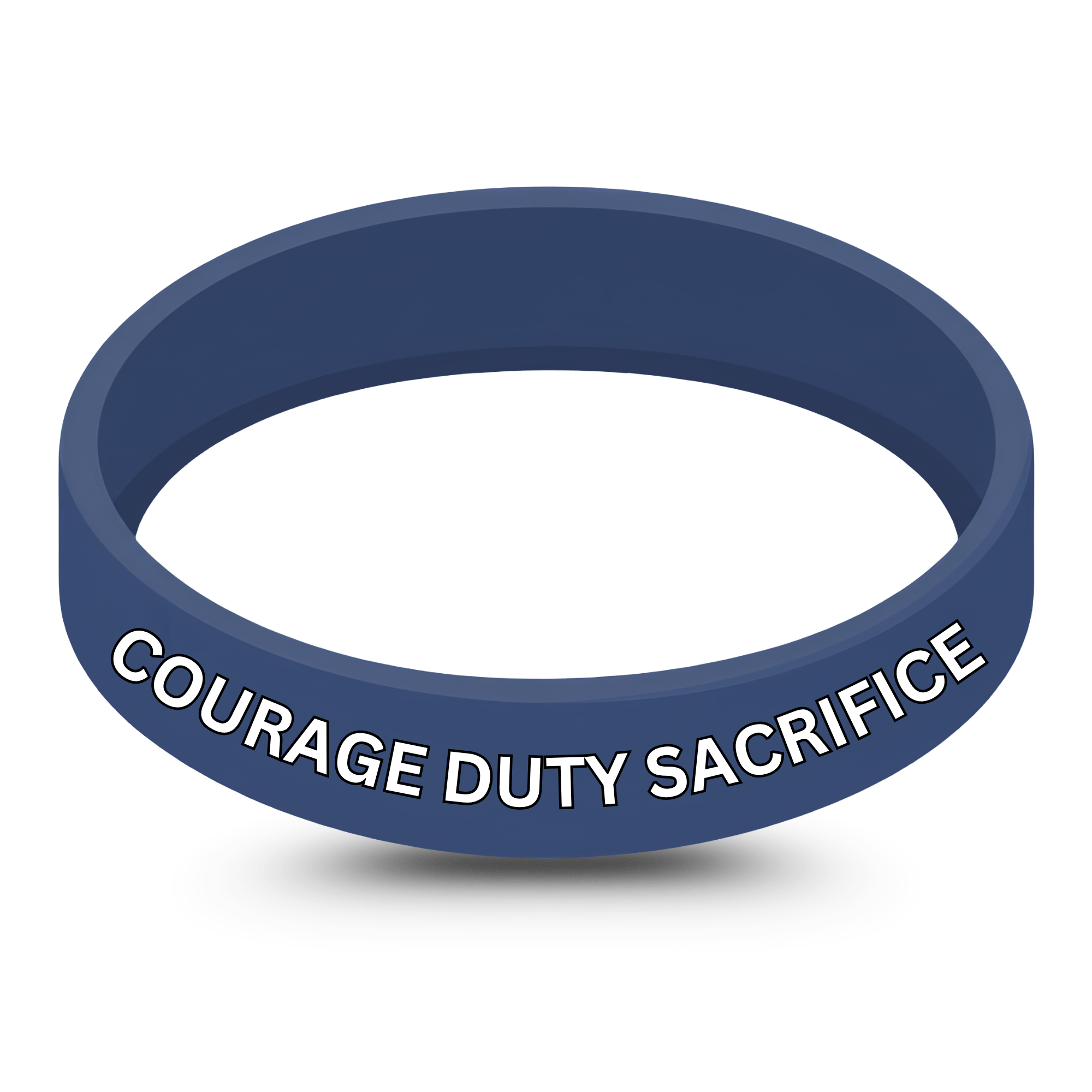 Courage | Duty | Sacrifice Silicone Band