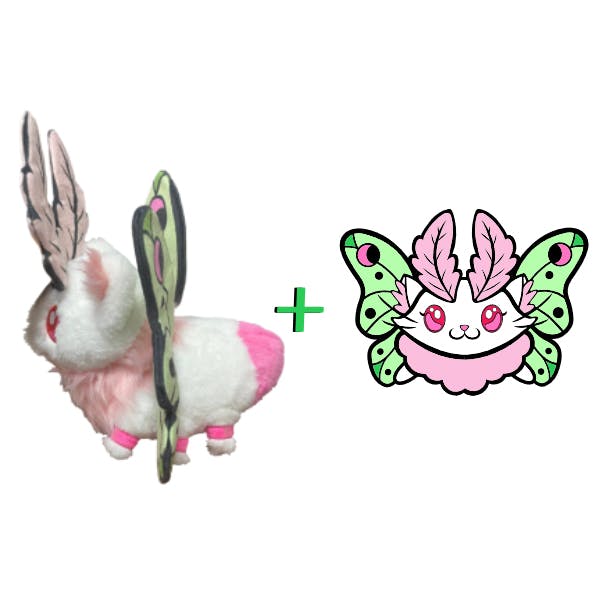 Plushie + Pin BUNDLE (USD $49)