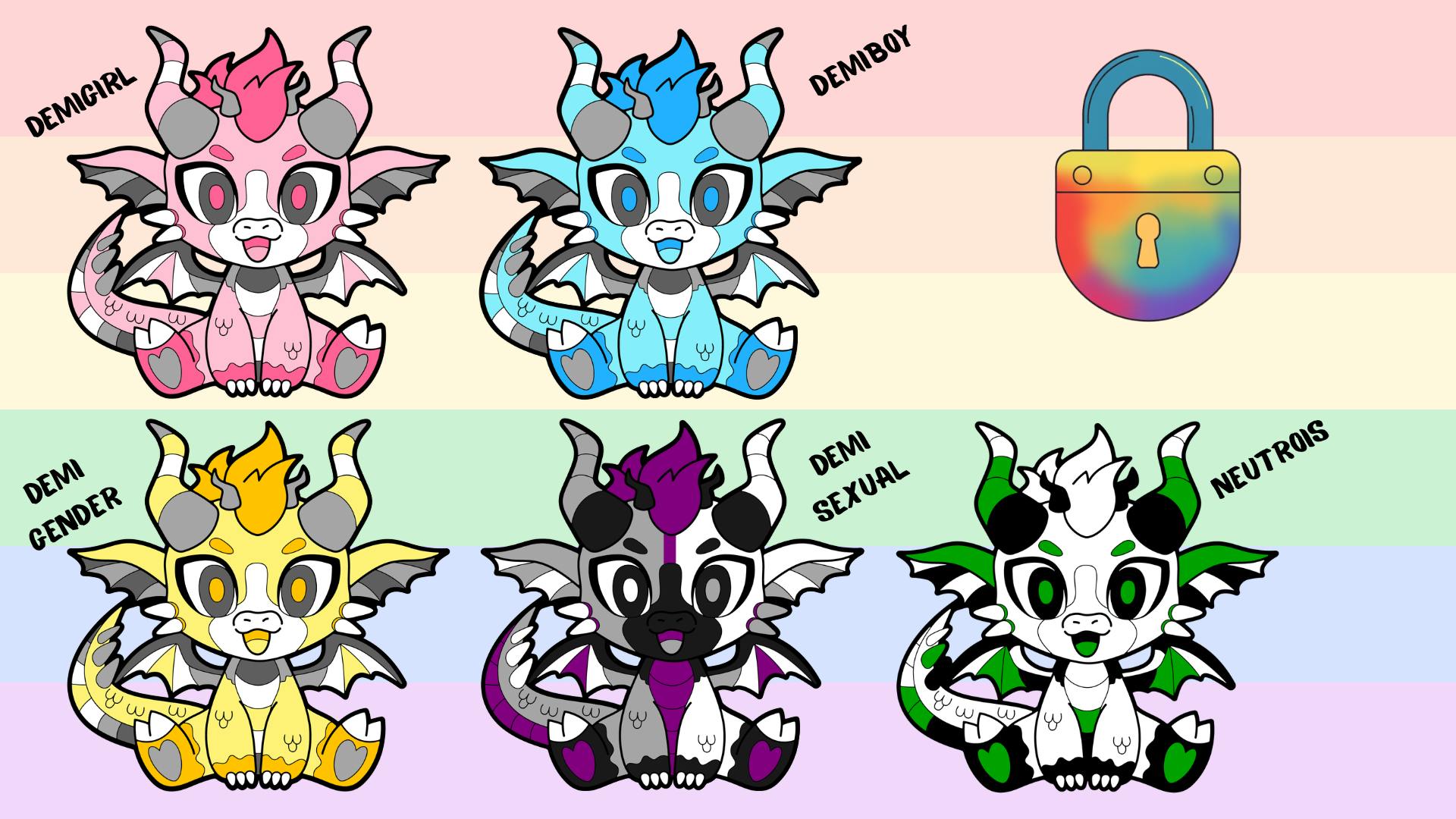 Demgirl / Demiboy / Demigender / Demisexual / Neutrois