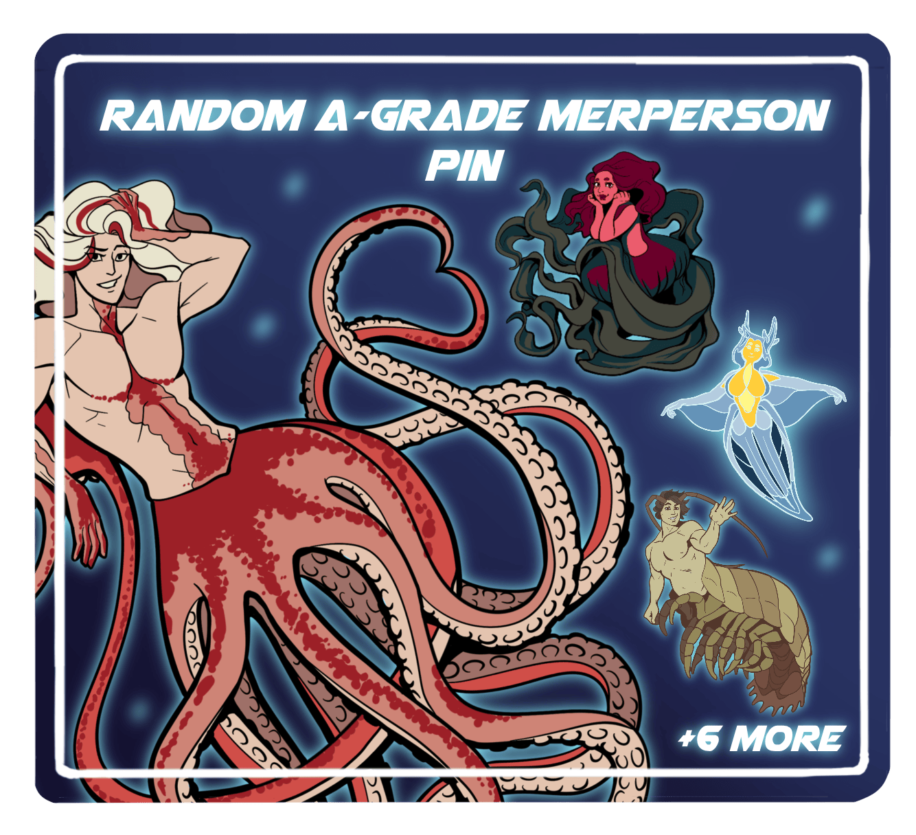 1 random a grade merperson pin