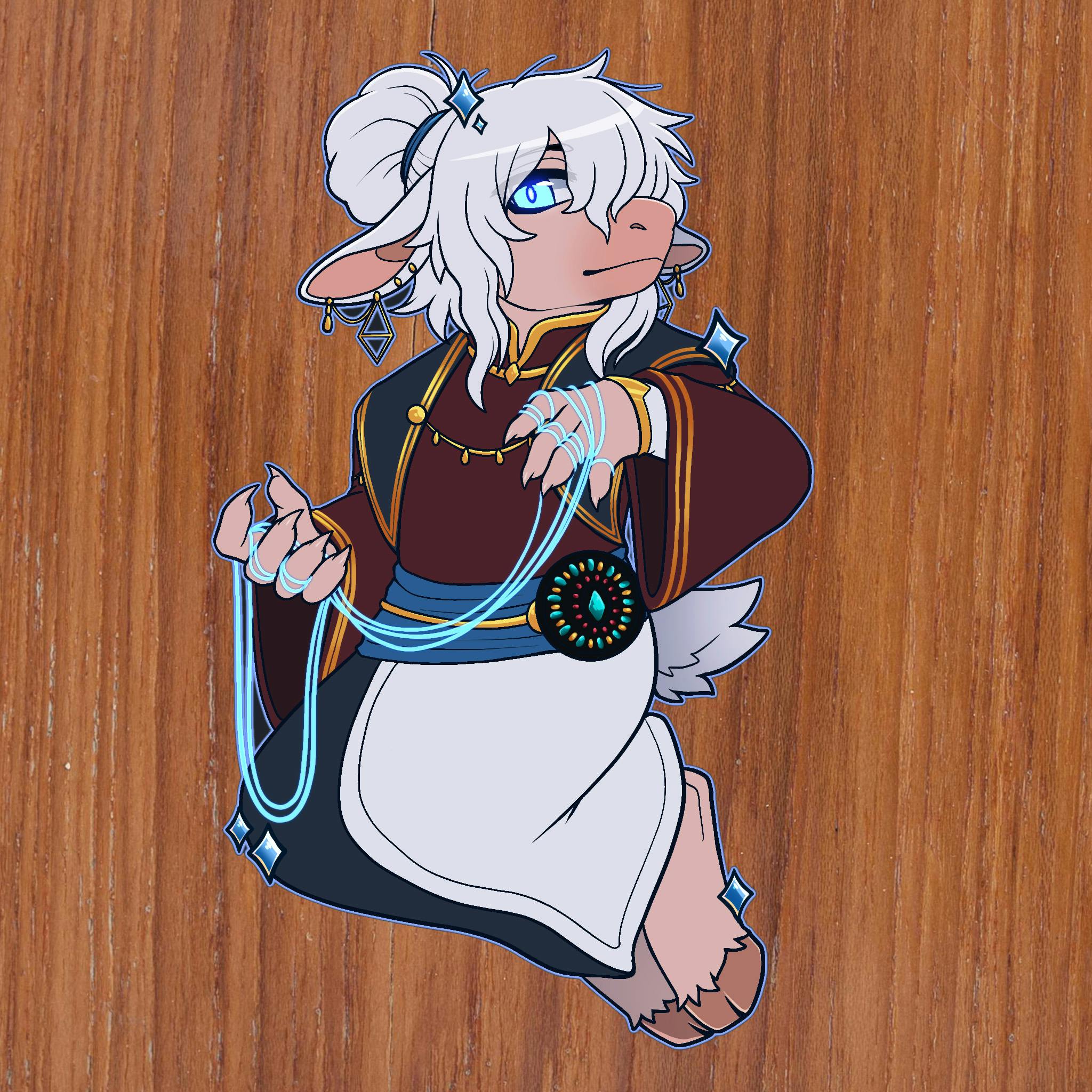 Jaden the Bard Character Pin
