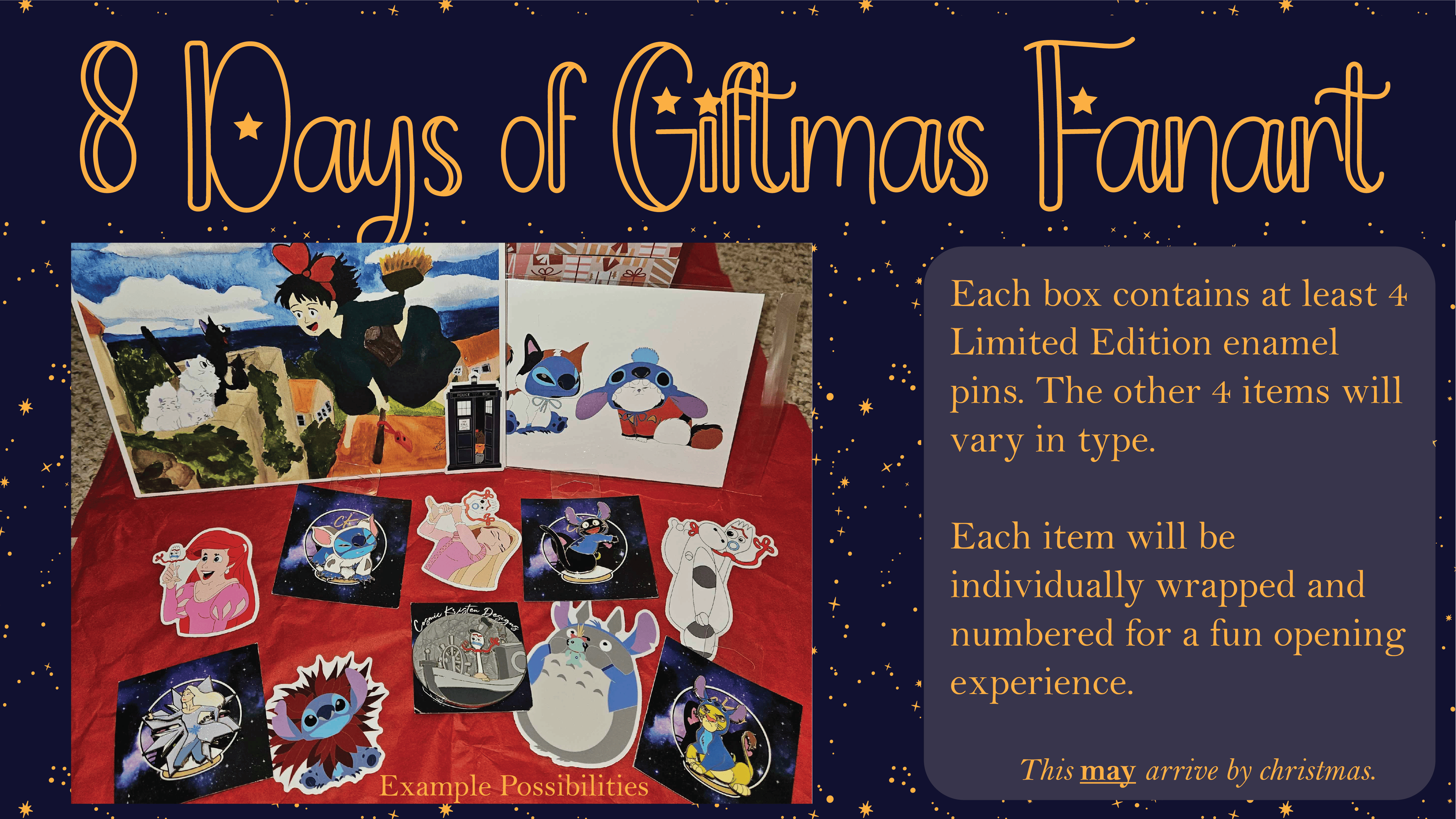 8 Days of Giftmas Fanart Themed