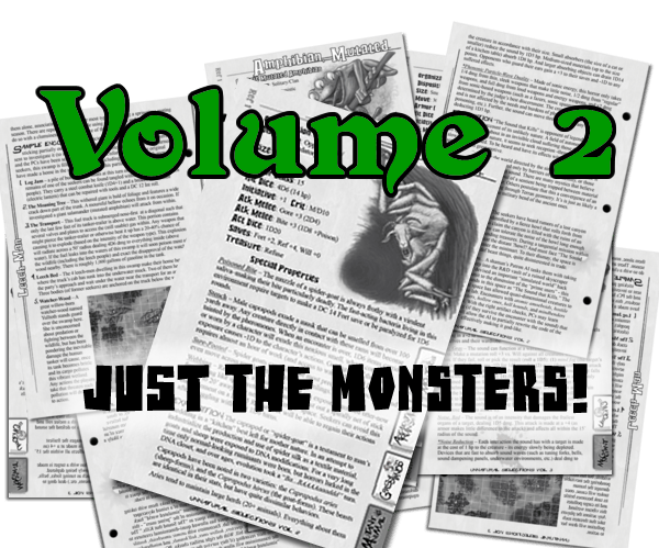 Monsters ONLY from Unnatural Selections Volume 2