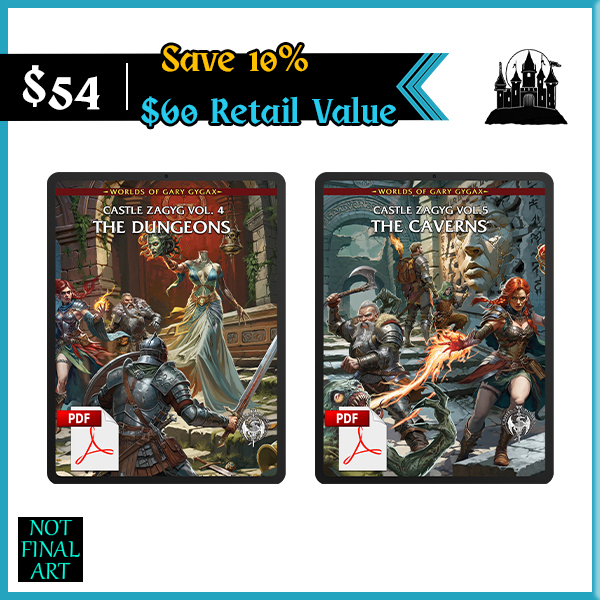 (Save 10%) Castle Zagyg Volumes 4 & 5 (PDF Only)