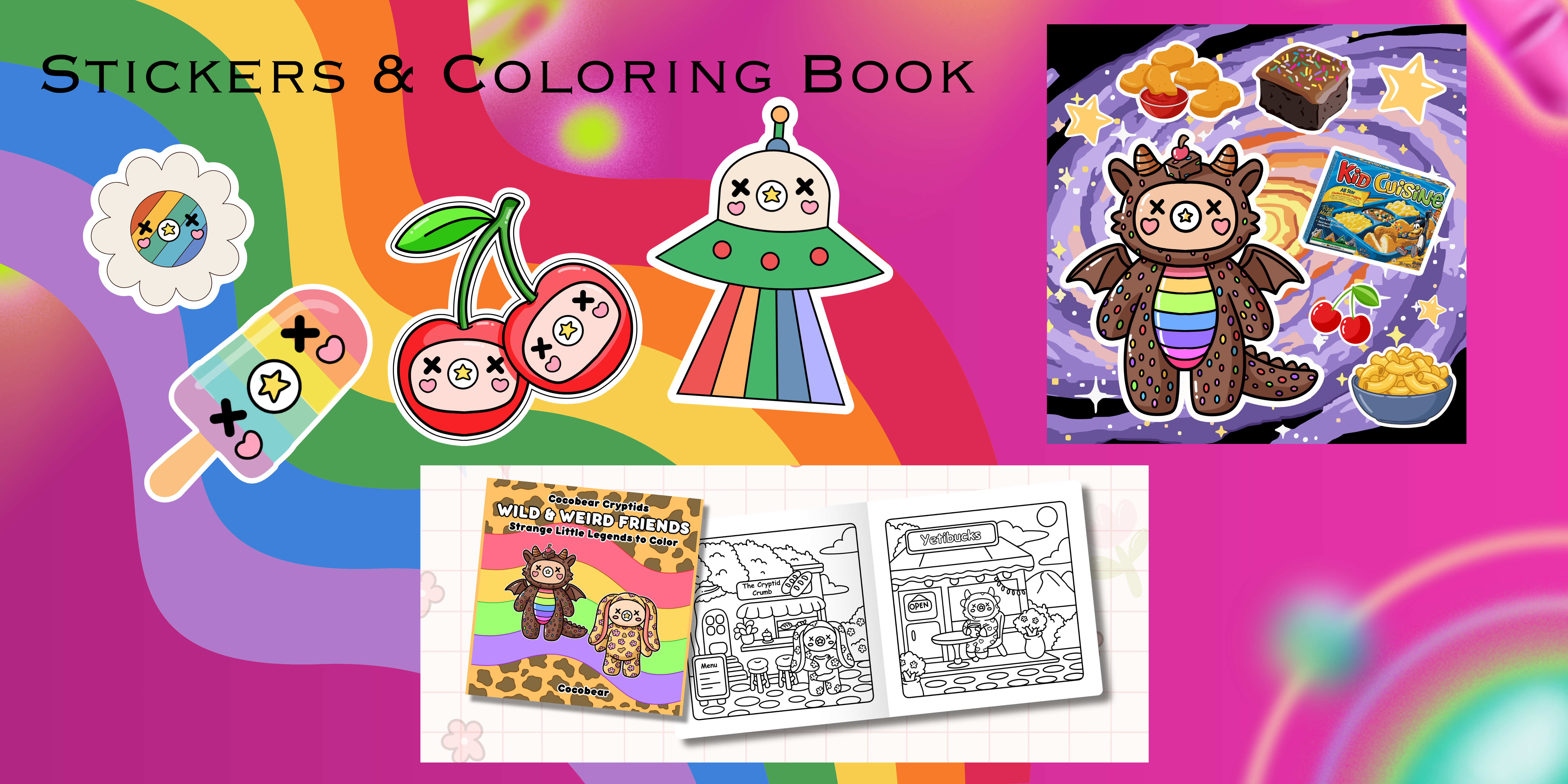 Coloring book & Sticker Sheet