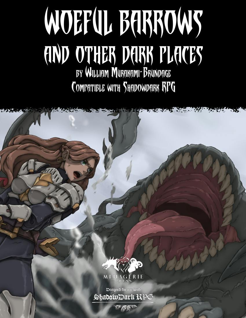 Woeful Barrows And Other Places for Shadowdark RPG (PDF + Print On Demand)