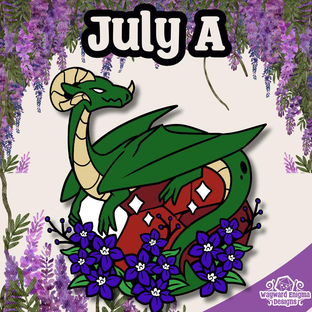 July A - Birthstone Beast Enamel Pin