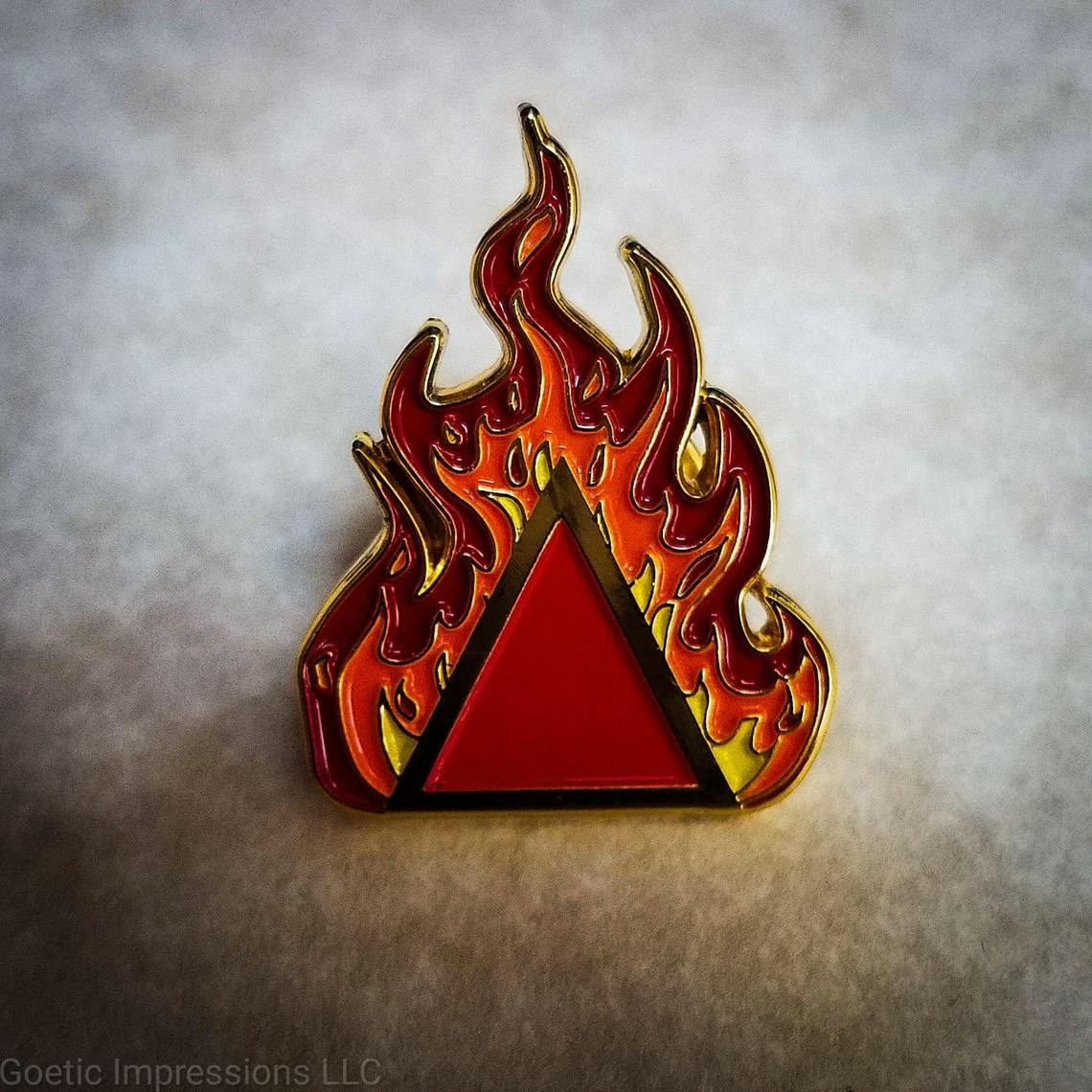 Fire Element Alchemy Pin
