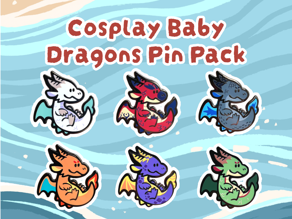 Cosplay Baby Dragons Pin Pack