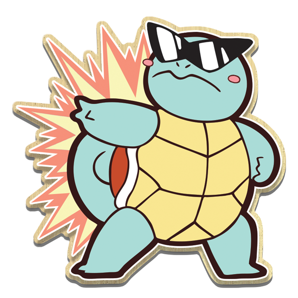 Turtle gang leader wooden pin