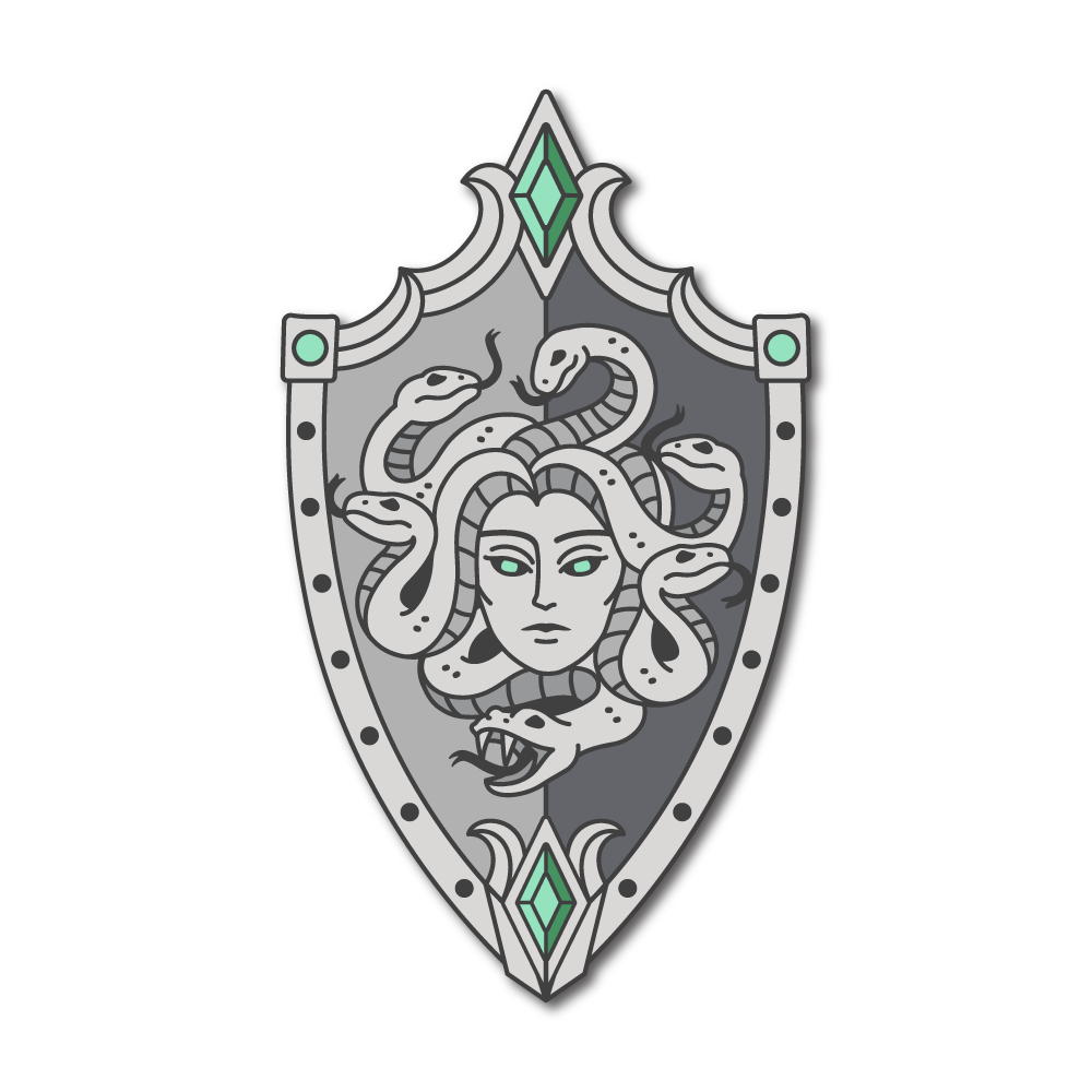 Aegis Shield Pin (Stone Version)