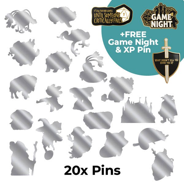 20 Enamel Pins + 3 Free Pins