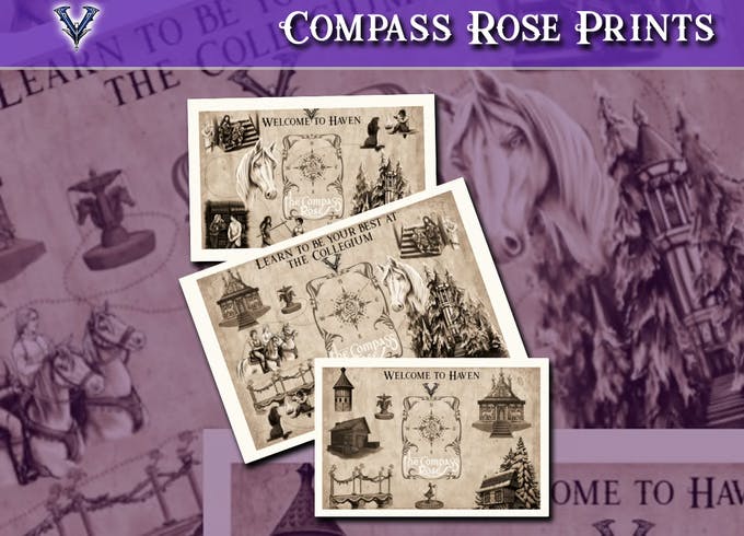 Valdemar - Compass Rose Placemat Prints & Mouse Pad