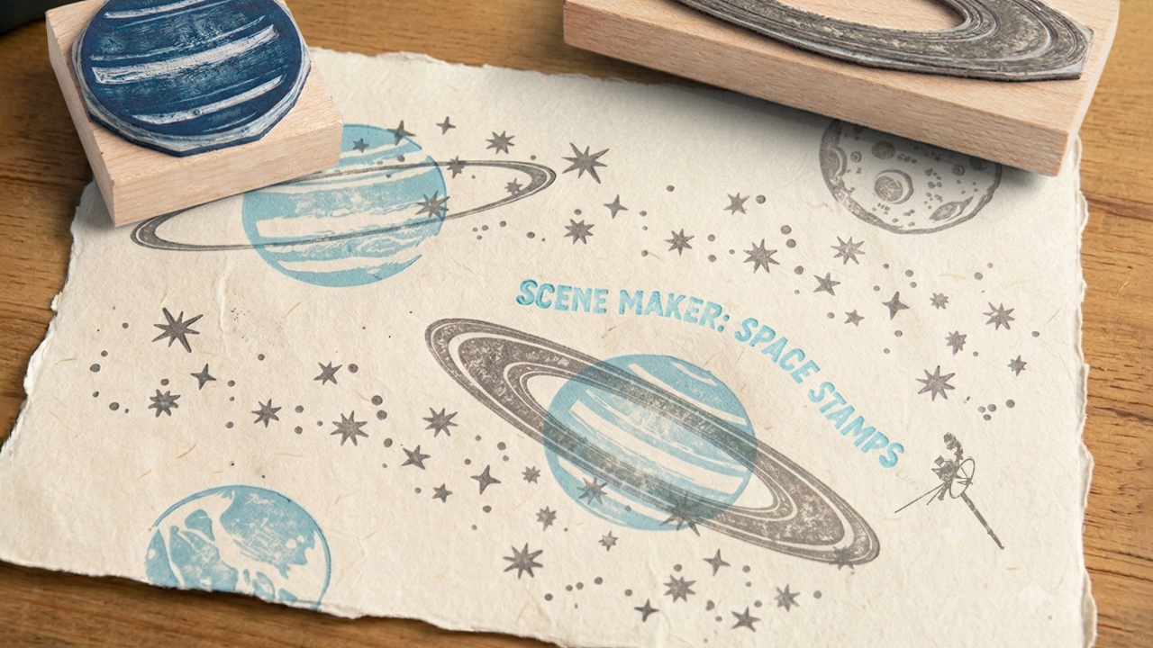 Scene Maker: Space Stamp Set