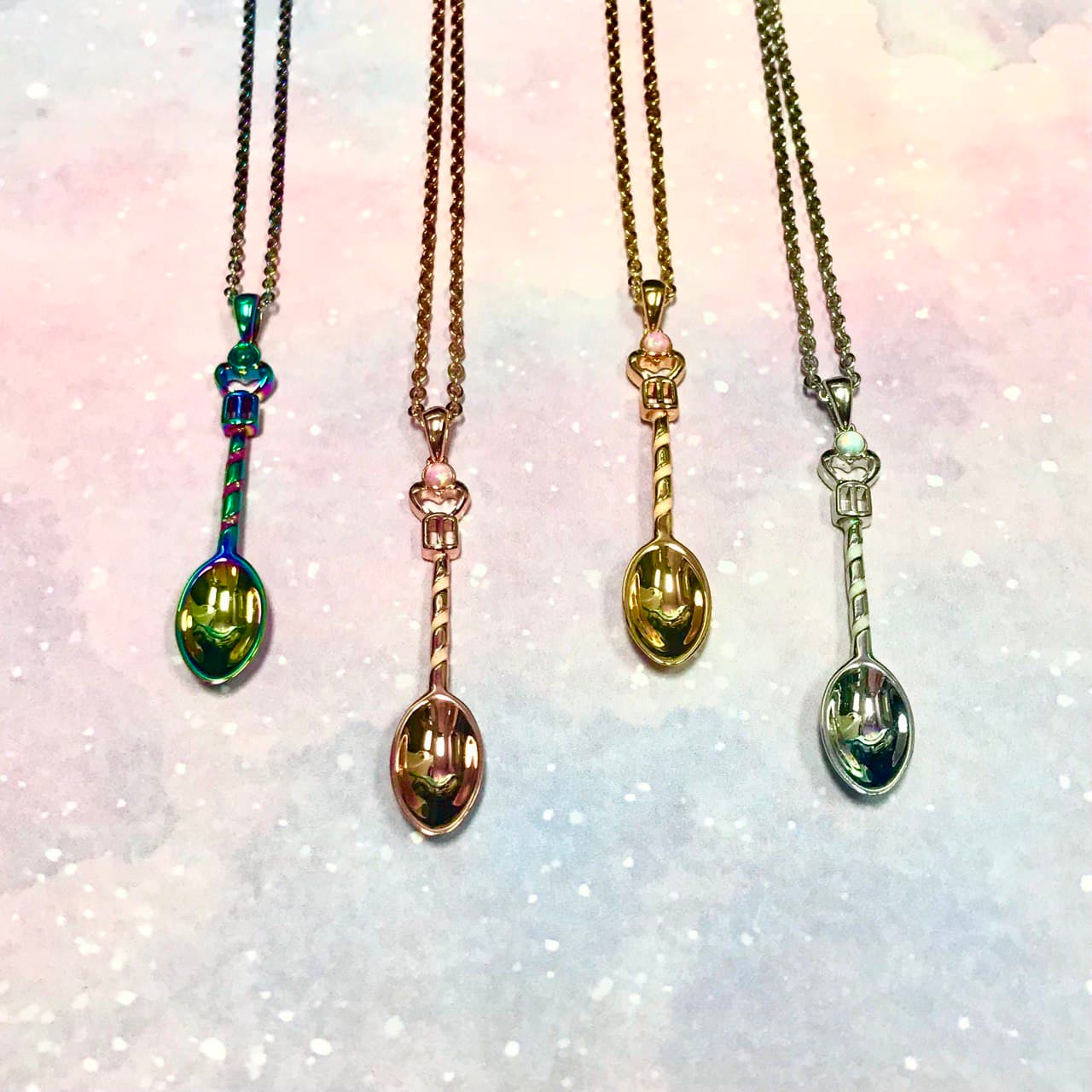 Rose Gold Spoon Necklace