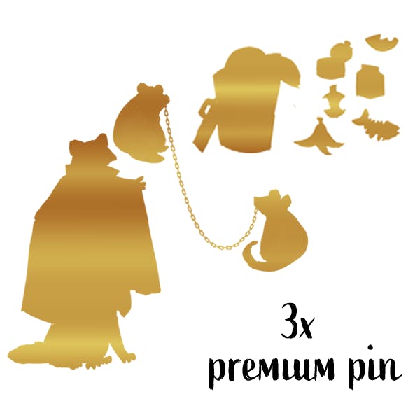 3 Premium Pins