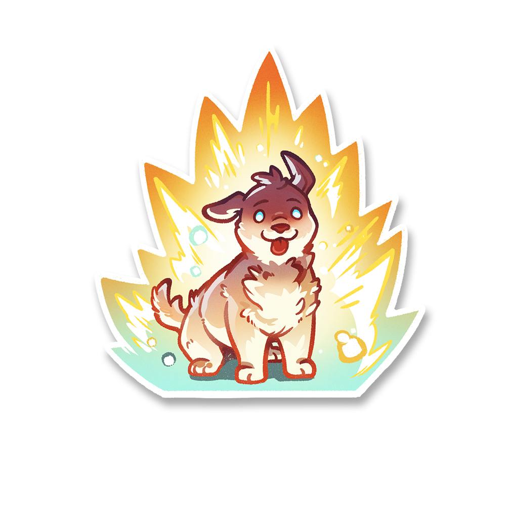 "Super Puppy" 3" Sticker