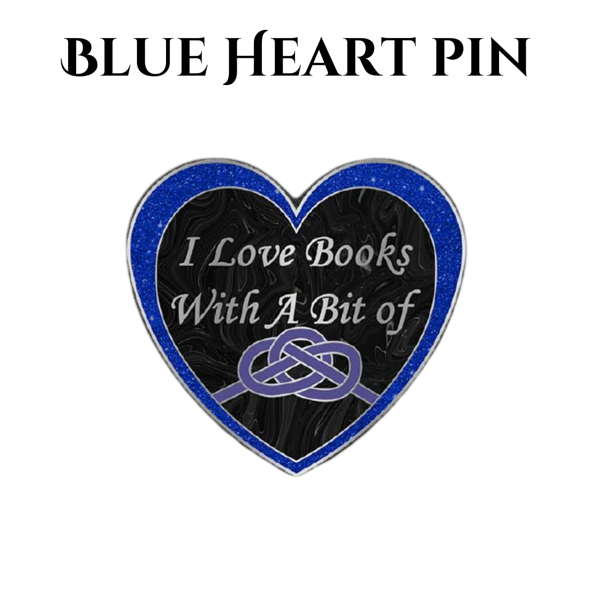 Blue Heart Pin