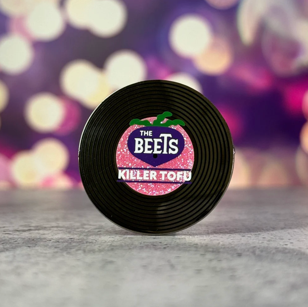 Beets Record Pin