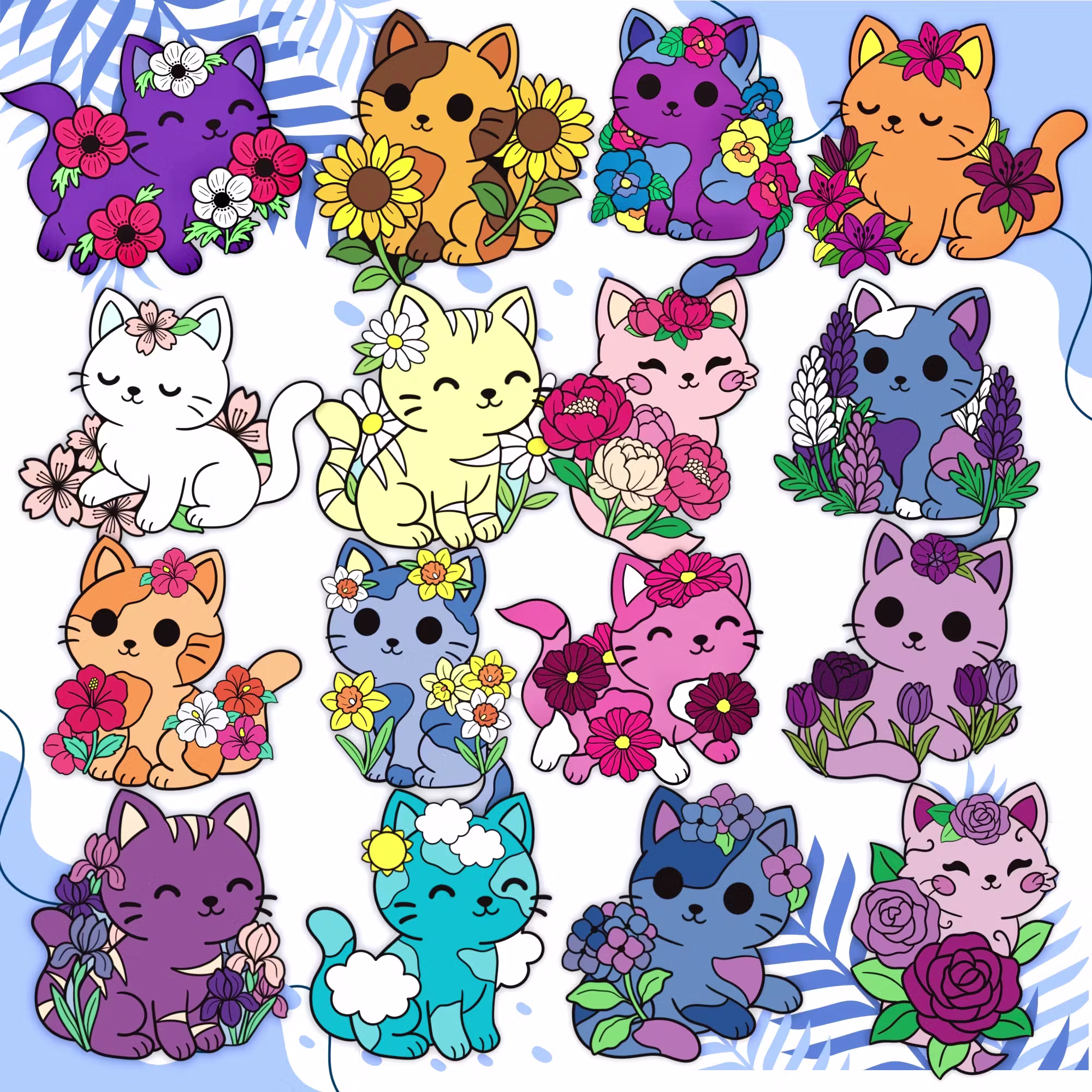 Petals & Paws Mystery Sticker Set