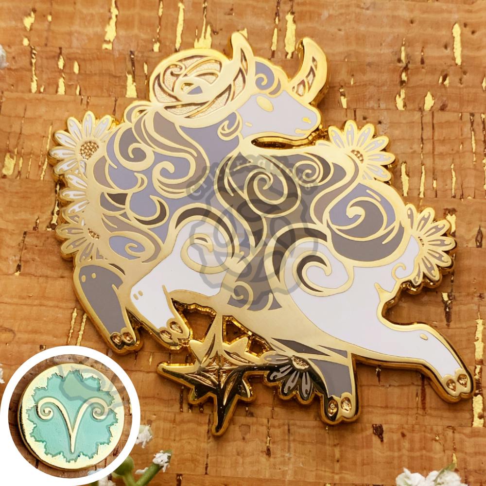 Celestial Coronation: Zodiac April Diamond Aries Set