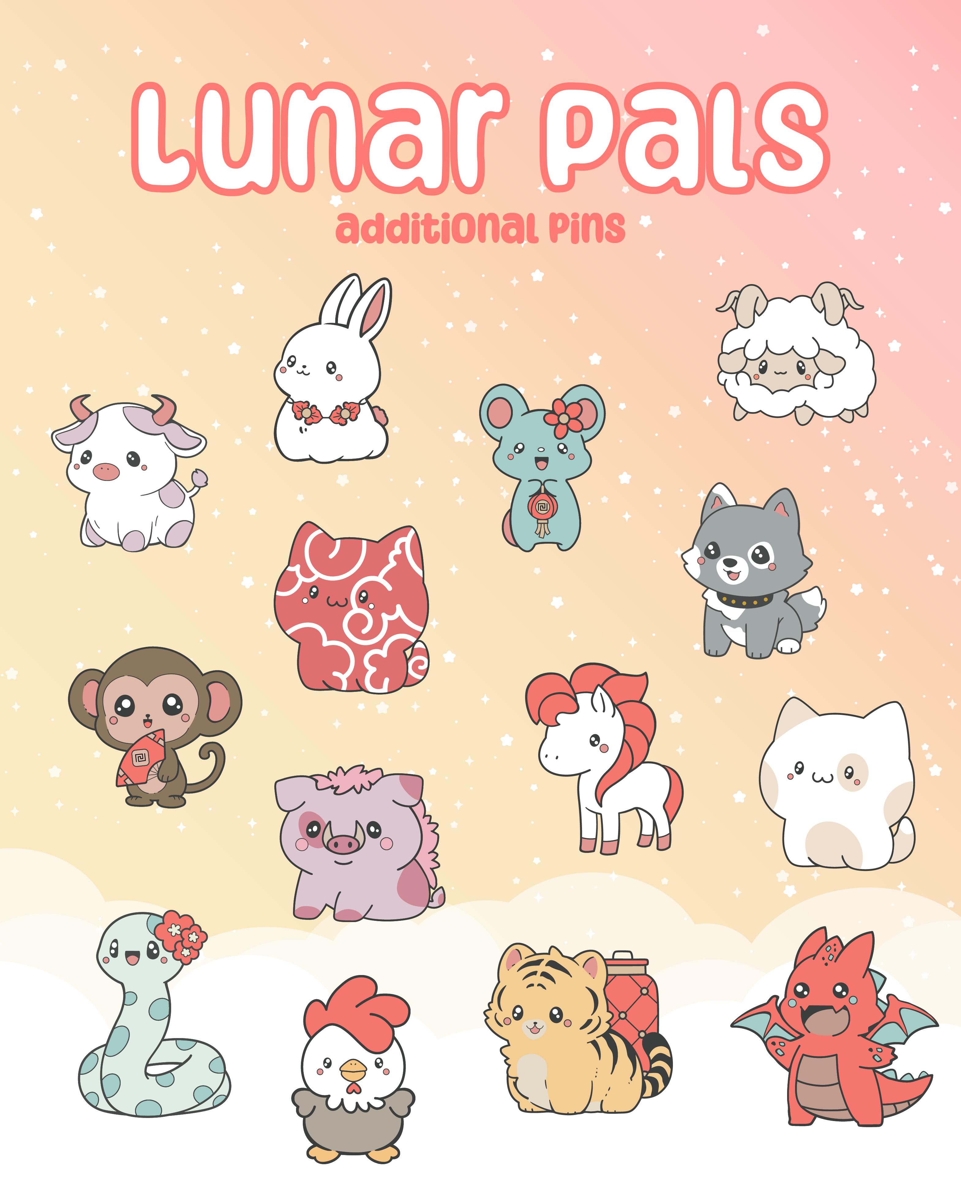 ✦ Additional Lunar Pals Enamel Pin