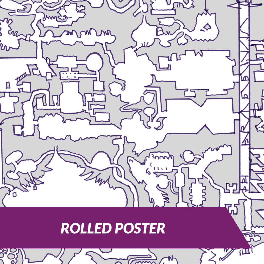 Salamander Mines poster, rolled in tube