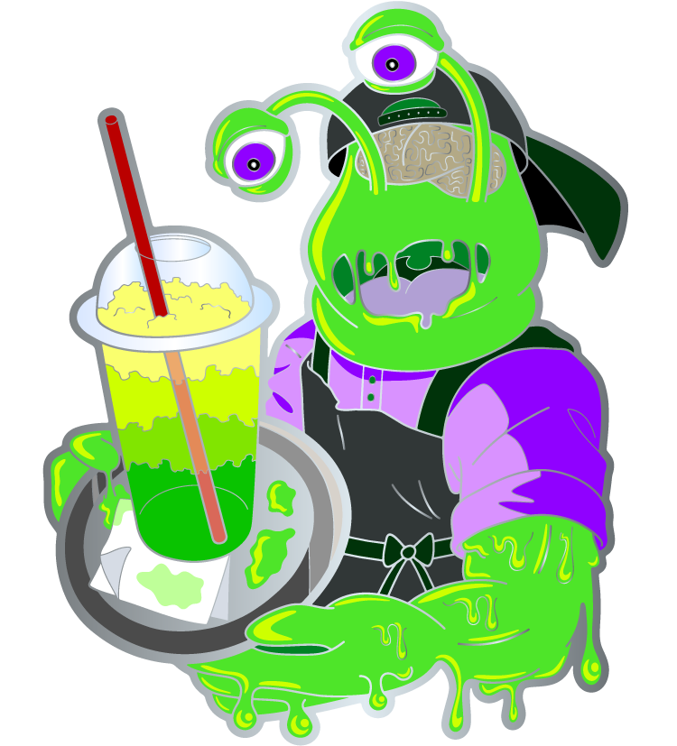 SLIME BLOB: IceScream Cryptid - Hard Enamel Pin