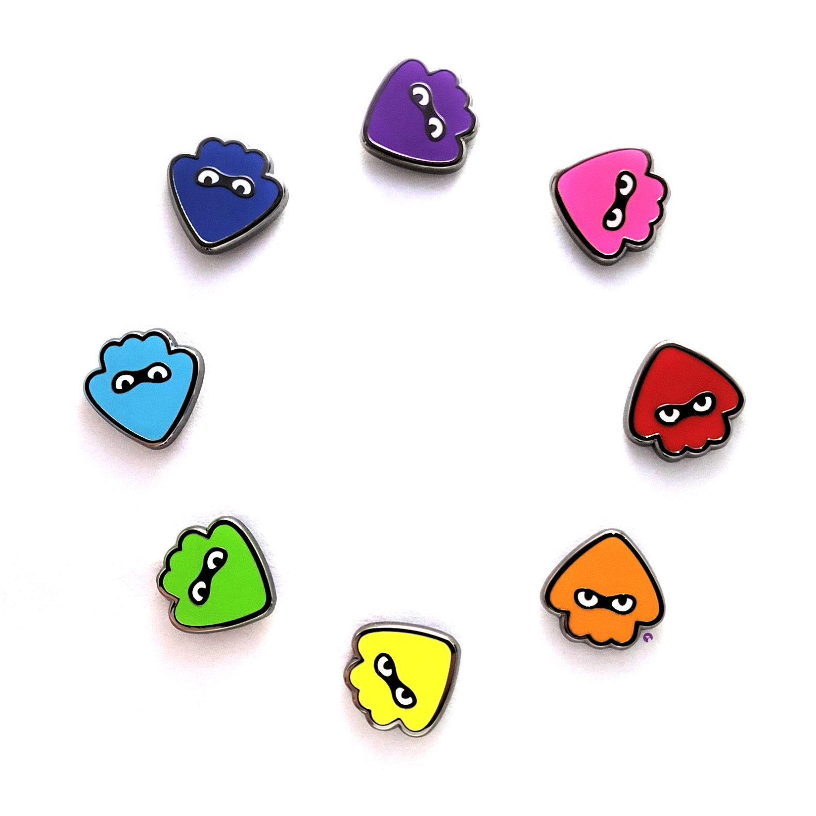 Pin Set - Large Squid (8 pins)