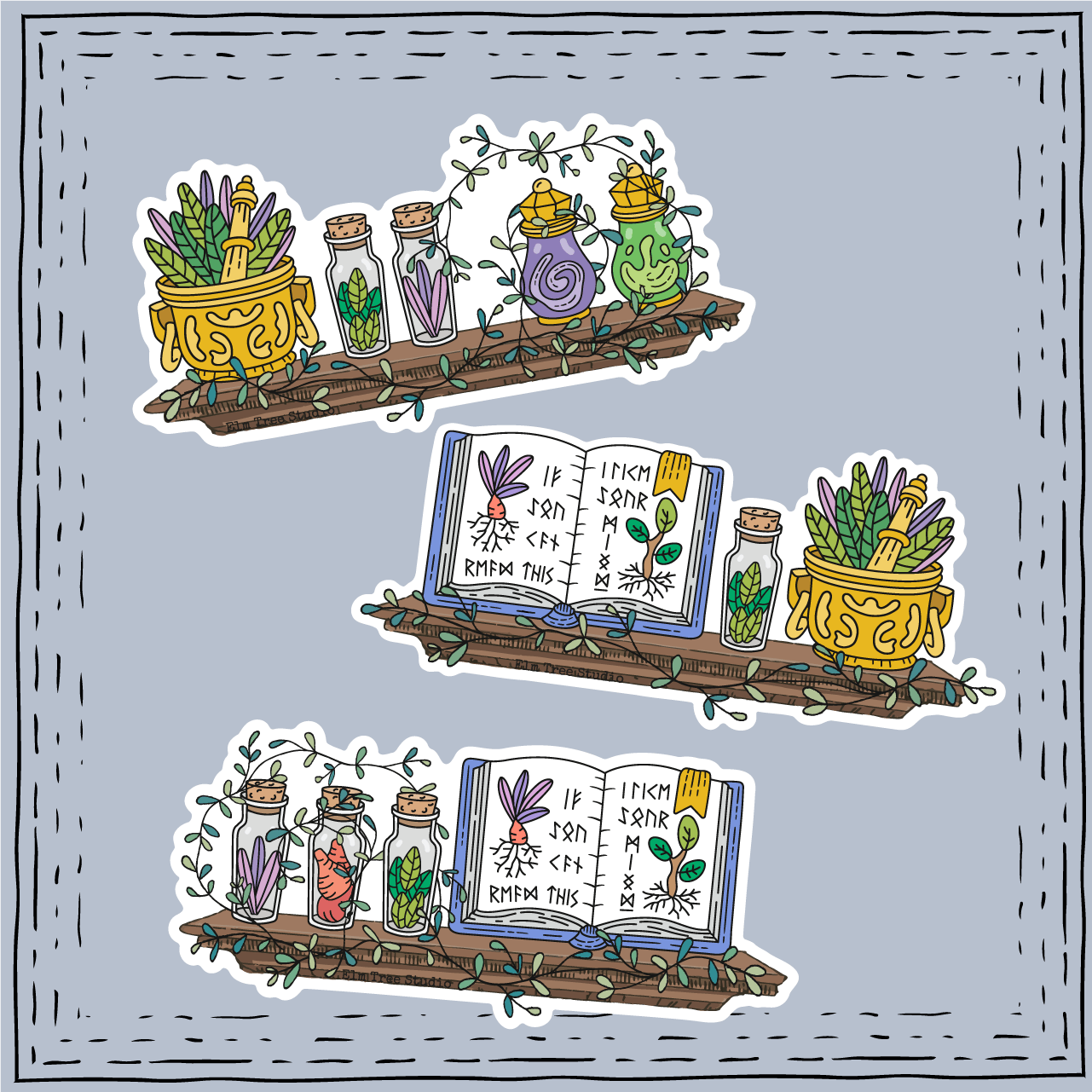 Apotheca Shelve Vinyl Stickers