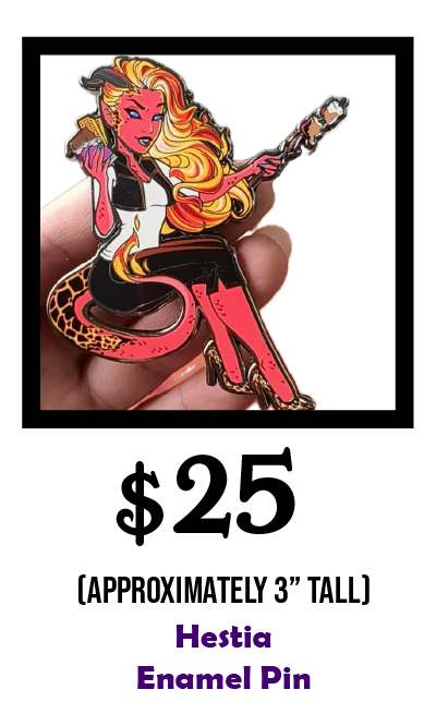 Hestia Enamel Pin