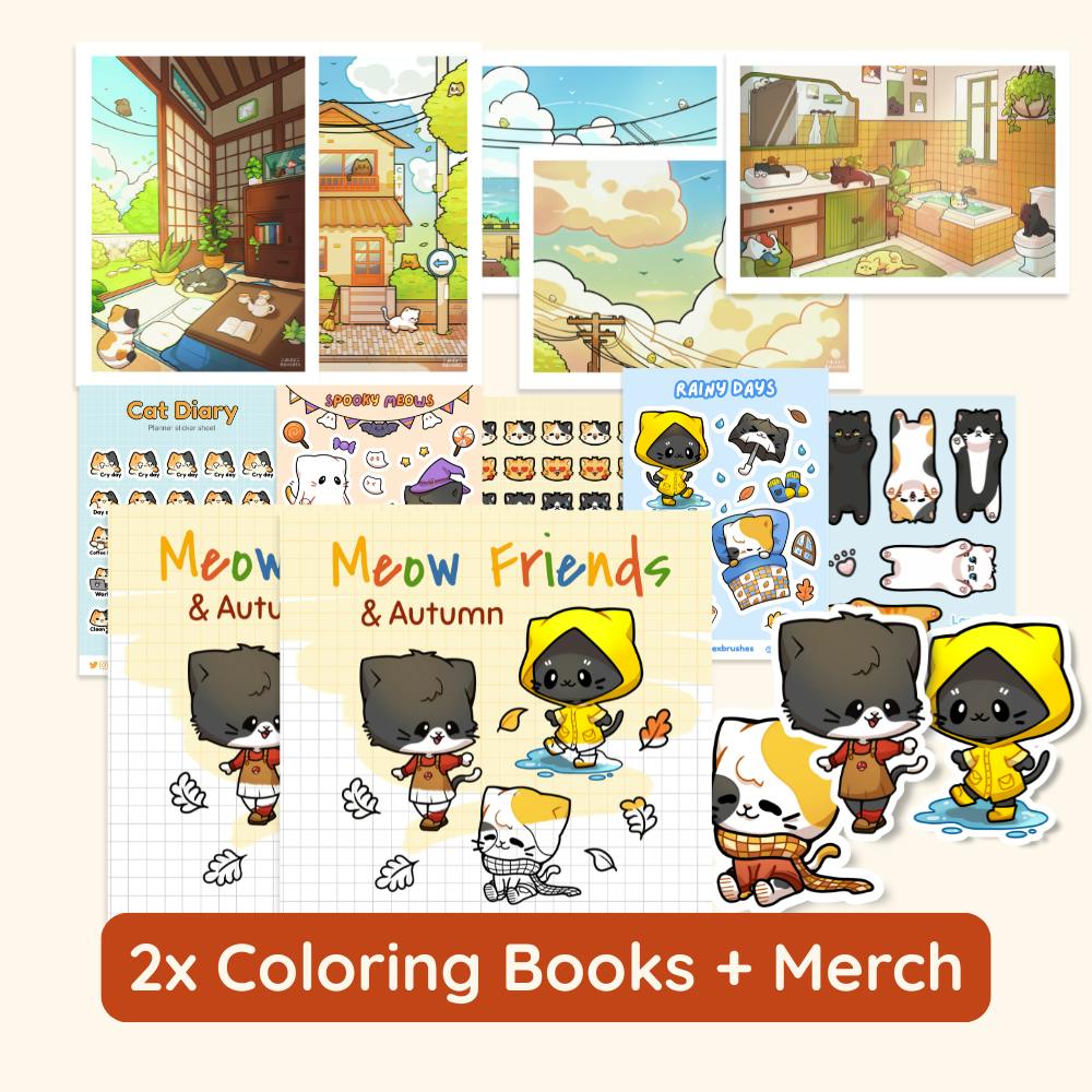 🍂 2 Coloring Book + Merch 🍂