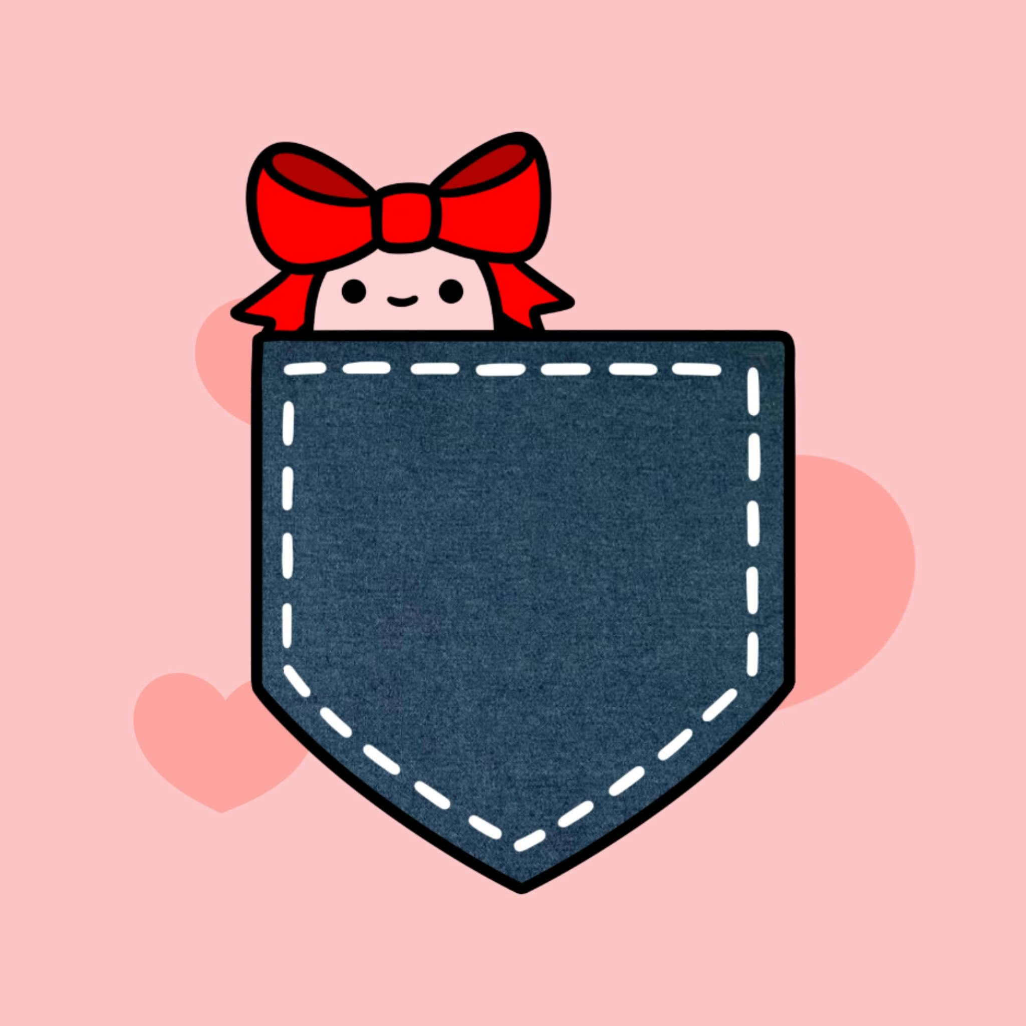 Pocket Worm Iron-On Patch