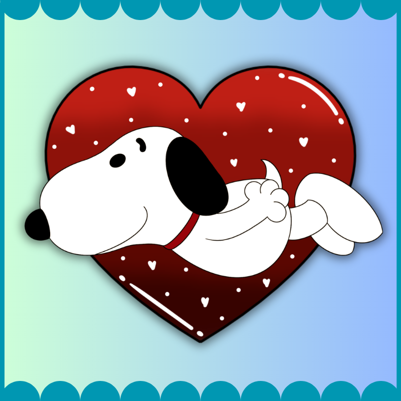 Snoop Heart Sticker