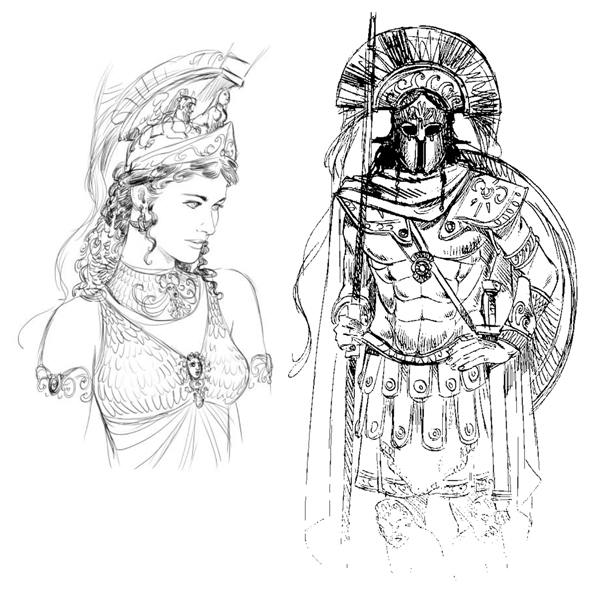 Homer's Epics - Original Art Sketch
