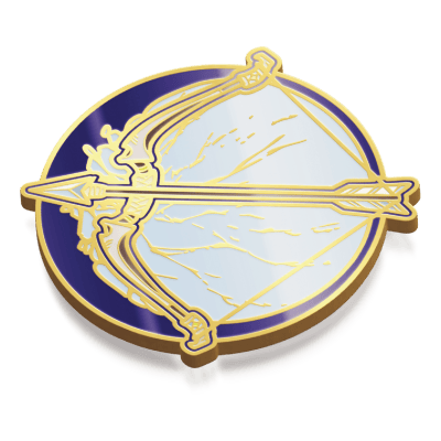 Jake's Tutorial Bow - Enamel Pin