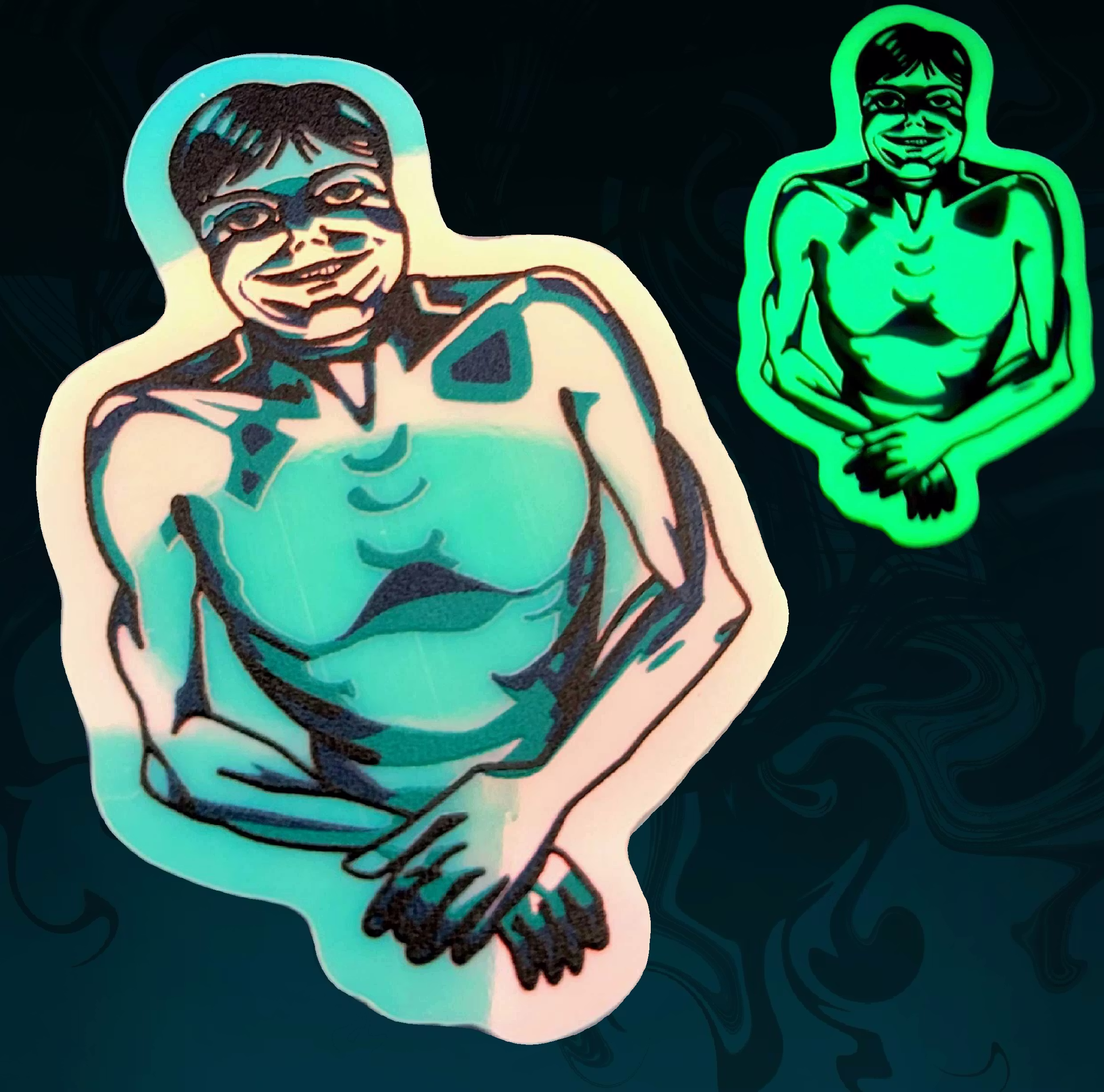Pale Man Sticker [Glow in the Dark]