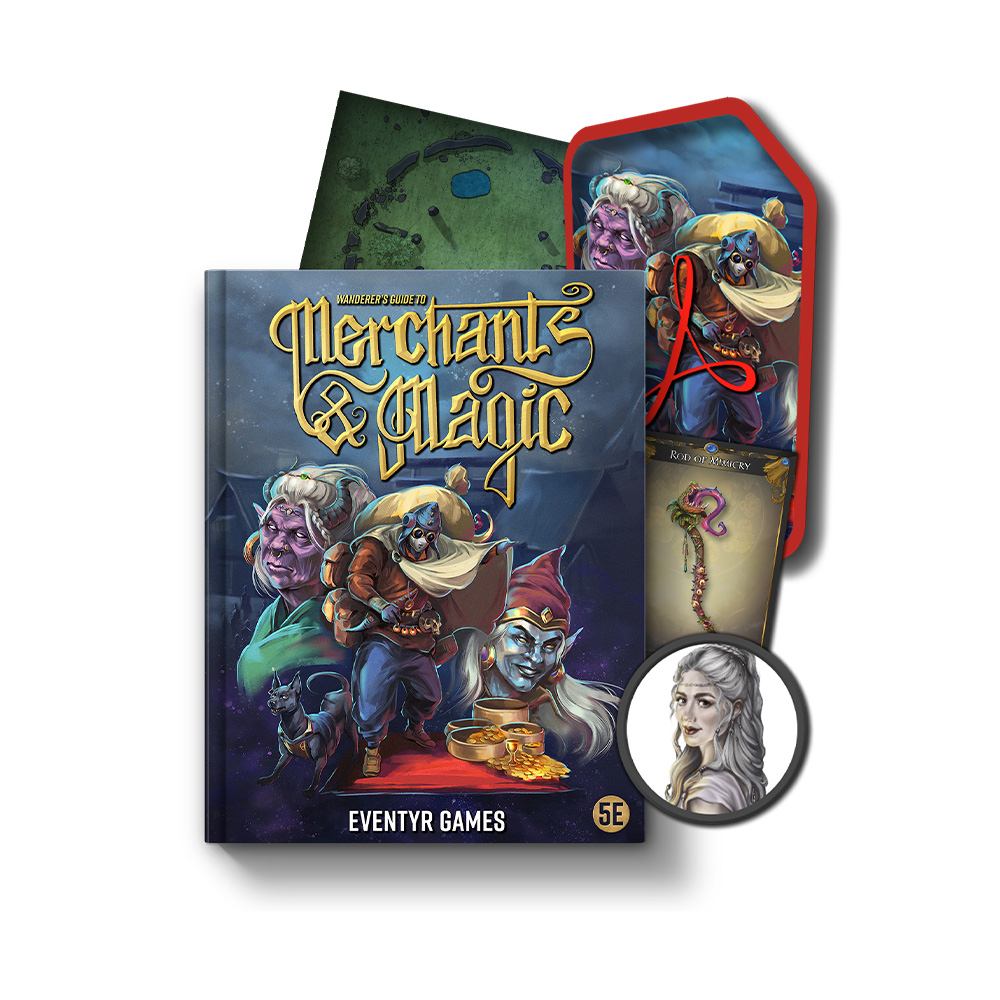 Wanderer's Guide to Mechants & Magic Hardcover + PDF